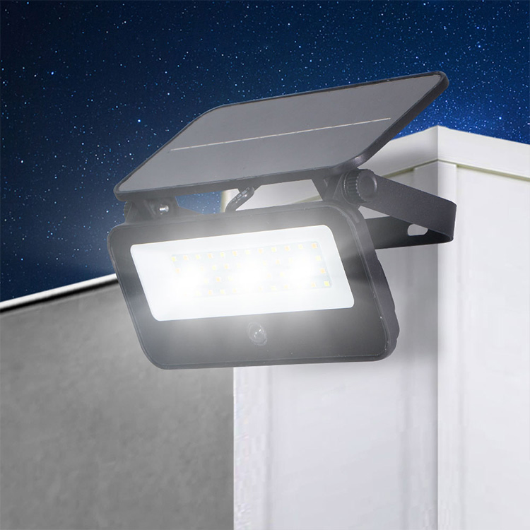 Refletores com Sensor de Movimento à Prova d'Água IP65 Iluminação Solar LED para Jardim Externo