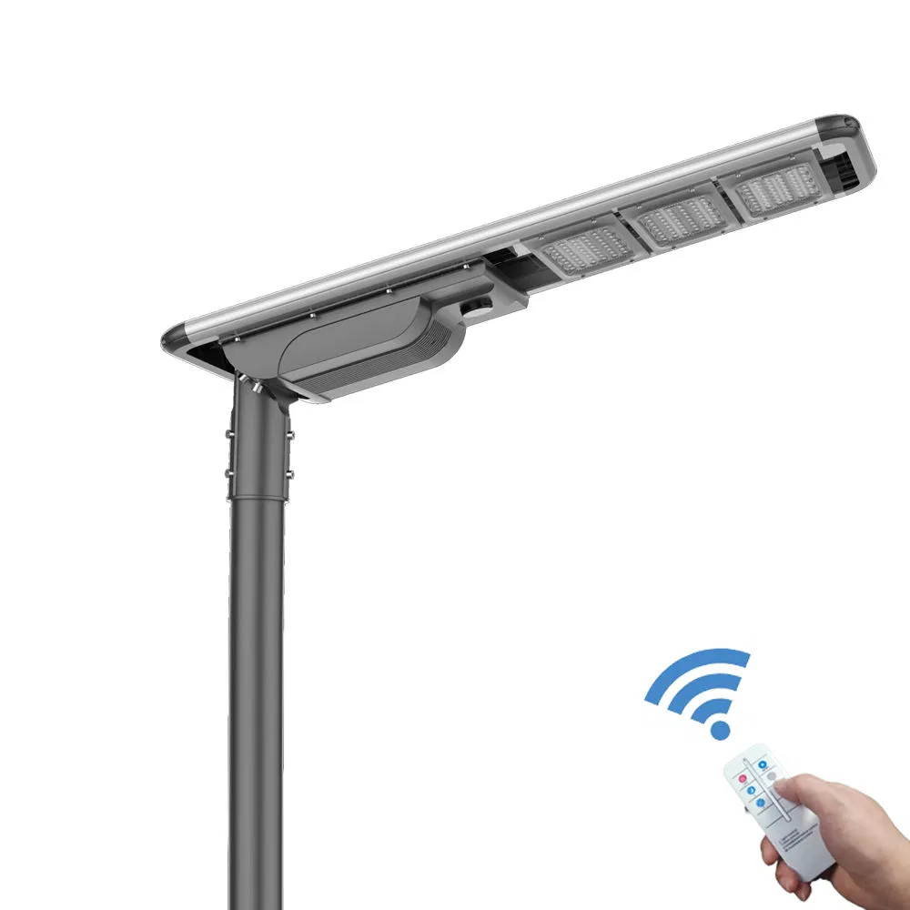 Luz de Rua Solar Tudo em Um para Exterior com IP66 RoHS Ik09