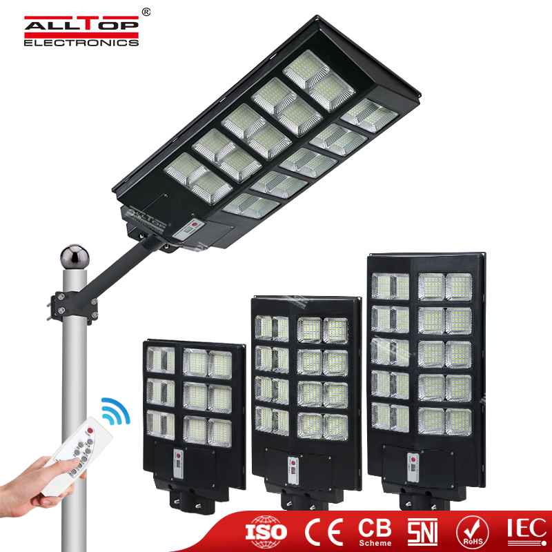 Preço de Atacado Alltop IP65 SMD à Prova d'Água 300W 400W 500W Iluminação de Rua Solar LED para Jardim na Estrada Externa