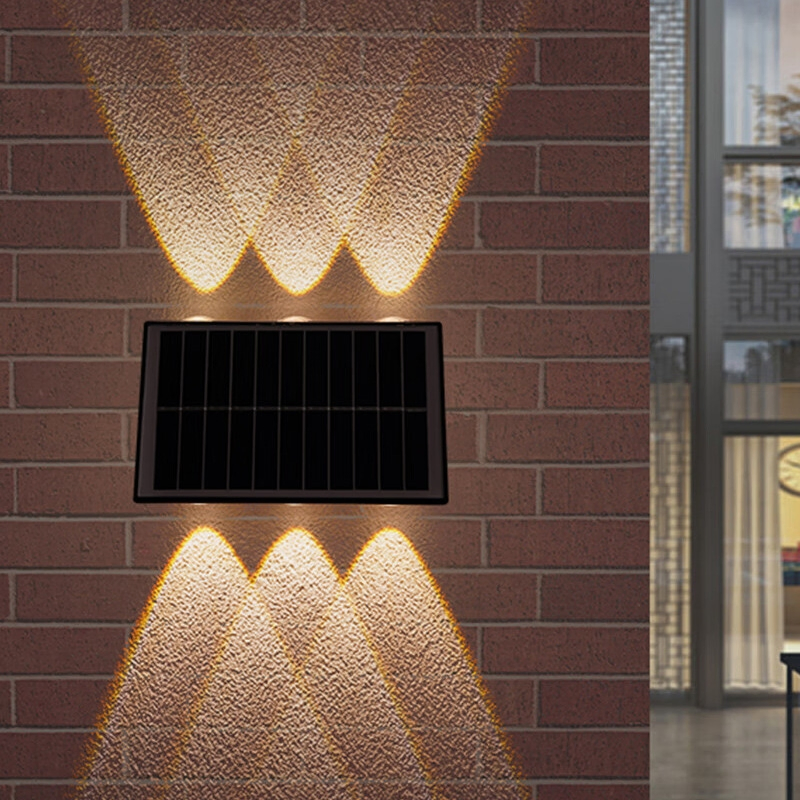 Iluminação de Jardim Solar Ecológica para Fixação em Parede para Exteriores