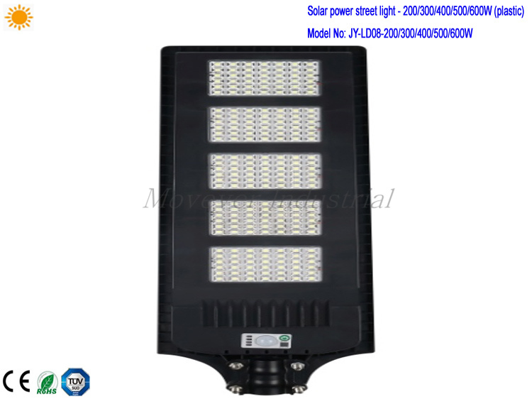 Promoção 200W (2100LM) Iluminação de Rua LED Solar Powered ABS
