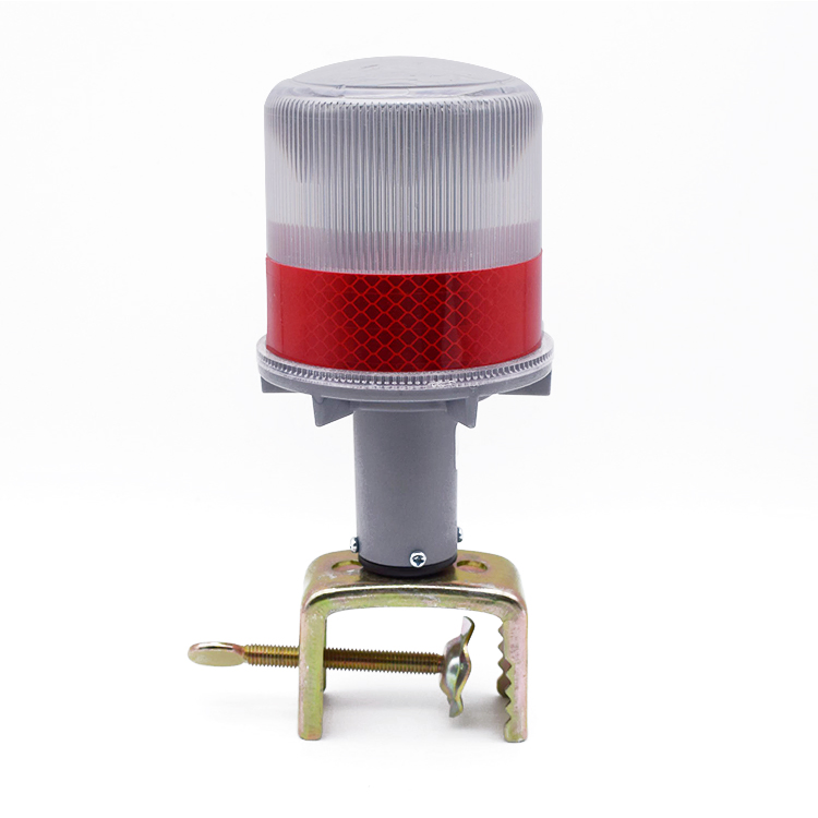 Lanterna Beacon Solar LED à Prova d'Água Pisca Luz de Alerta Âmbar Sinalizador de Tráfego Luz de Advertência Intermitente