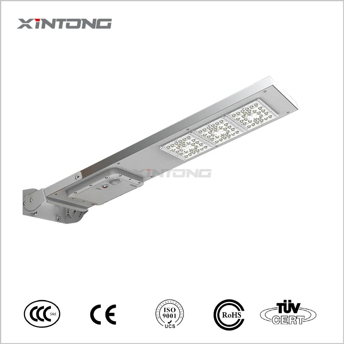 Iluminação externa LED solar para jardim, casa e estrada com sensor de movimento