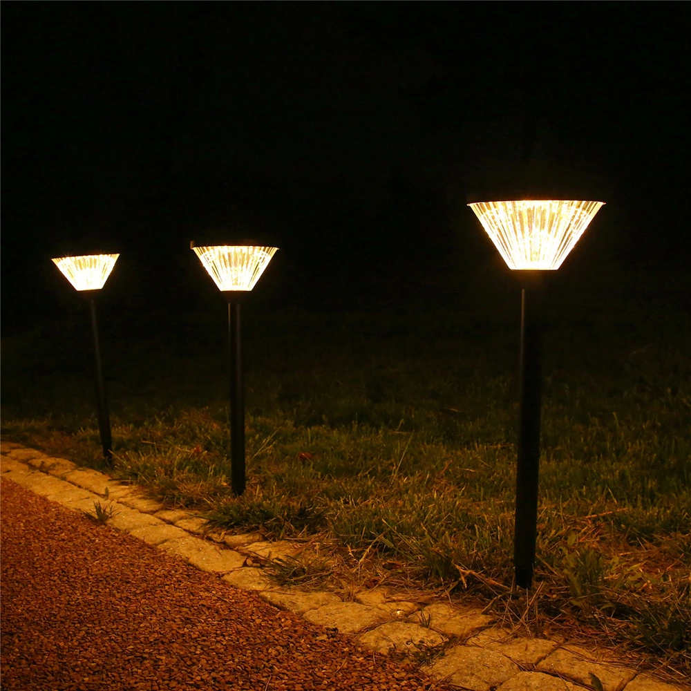 3W Iluminação Solar LED de Jardim em Alumínio para Cerca e Caminho de Natal