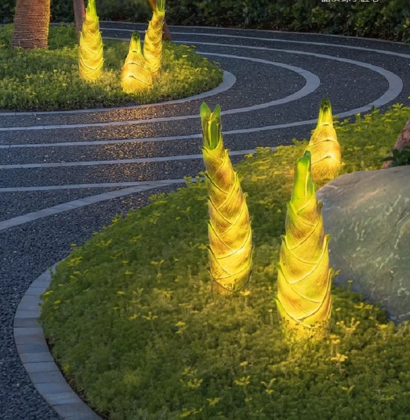 Decoração Flor Solar LED Poste Impermeável IP65 Iluminação de Jardim Paisagístico