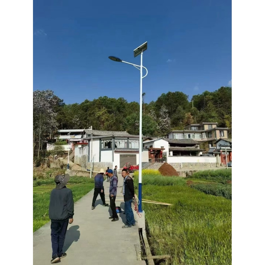Iluminação ao ar livre LED solar para rua, estrada, com alta luminosidade, longa vida útil, eficiente em energia e ecológica, para iluminação de vias urbanas, rodovias e caminhos de campus