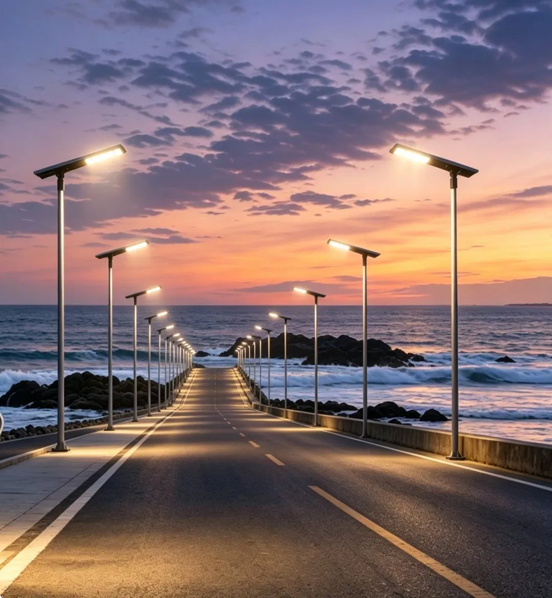 Smart Control Solar Street Lamp for Courtyard Lighting