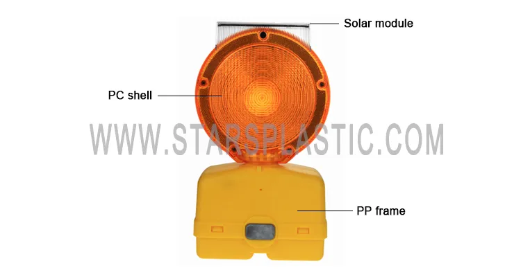 Luz de advertência LED solar