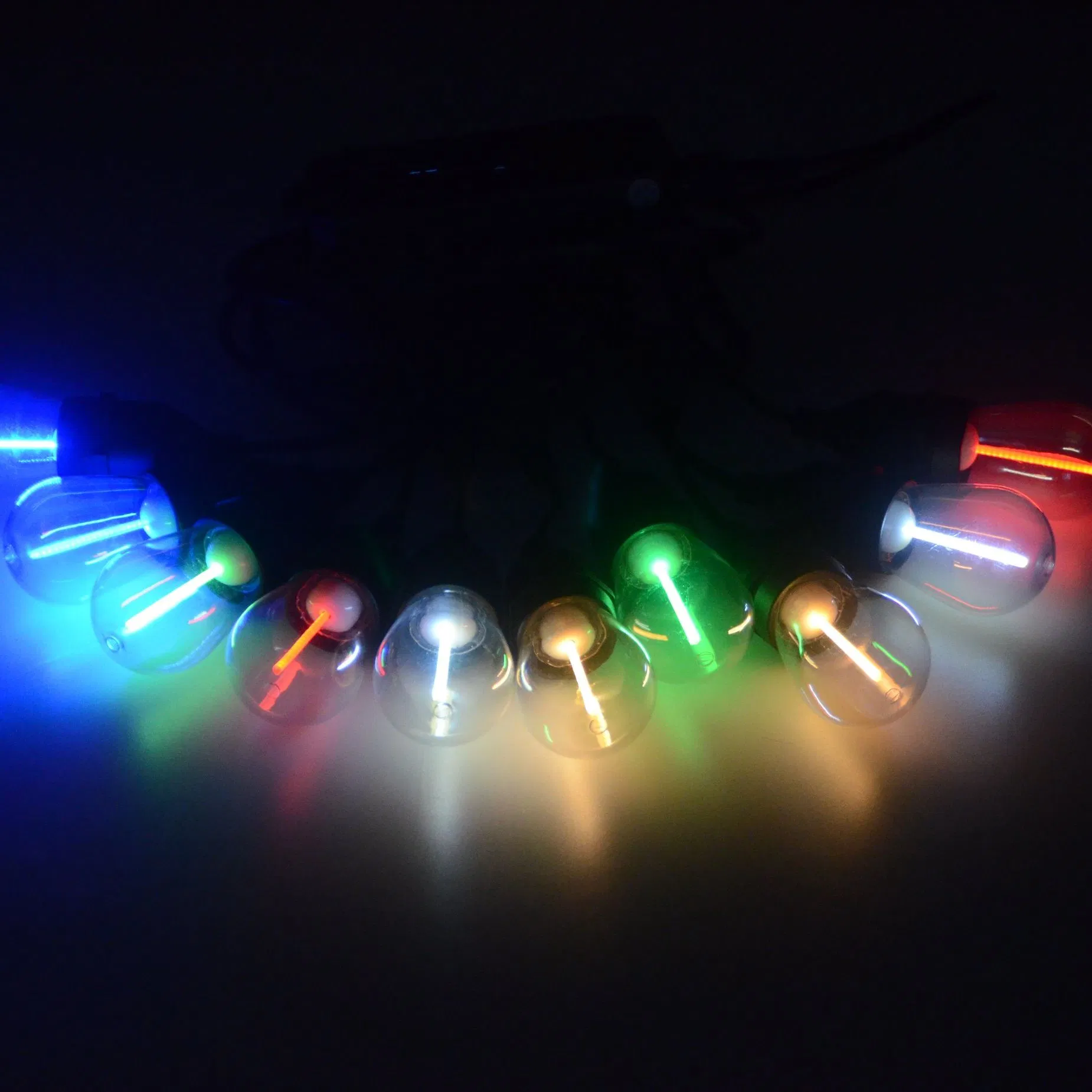 Iluminação decorativa de festão LED meteoros solares para exterior