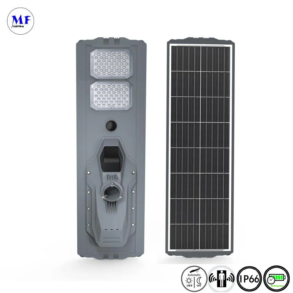 Preço de Fábrica Luz Solar ao Ar Livre IP66 100W 200W 300W 400W Luz de Estacionamento Luz Solar de Rua com Câmera Sensor de Fotocélula Controle Remoto