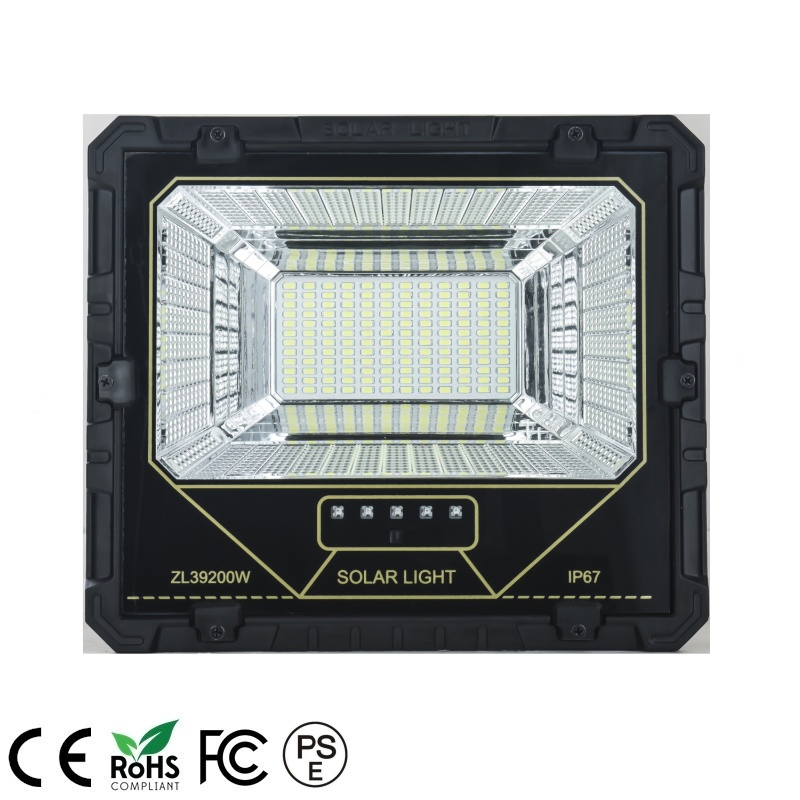 IP67 12000mAh IP67 200W Iluminação de Inundação Solar ao Ar Livre