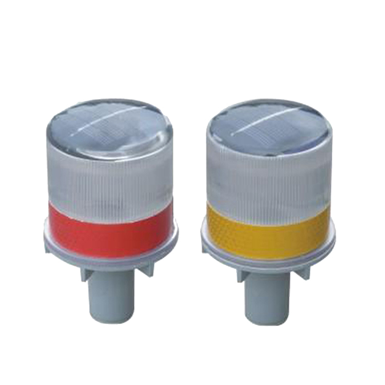 Lanterna Beacon Solar LED à Prova d'Água Pisca Luz de Alerta Âmbar Sinalizador de Tráfego Luz de Advertência Intermitente