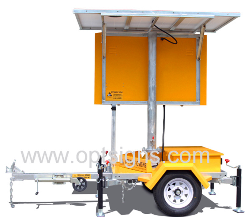 19A Placa de Mensagem Variável com Display LED Solar Alimentado por Painel Solar