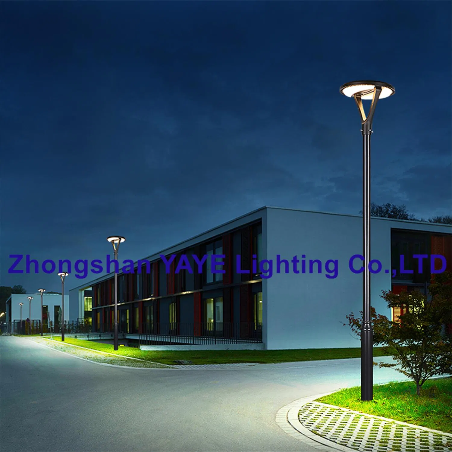 Yaye 2023 Fabricante de Painéis Solares Preço CE/RoHS 200W À Prova D'Água IP66 Alumínio LED Jardim Parque Caminho Iluminação Decorativa com Bateria de Lítio
