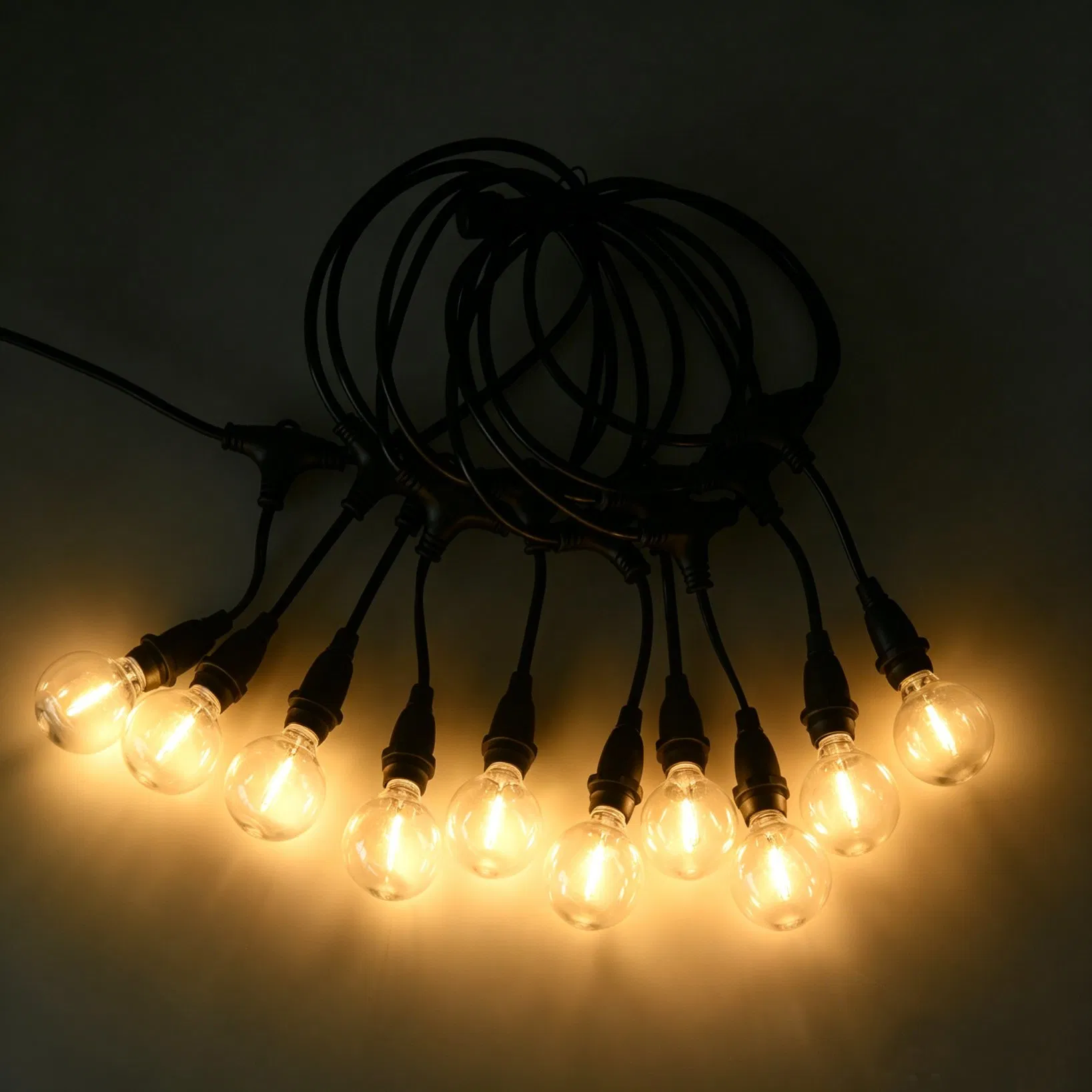 Iluminação de Cordão de Festa ao Ar Livre E12 Soquete Globo 45