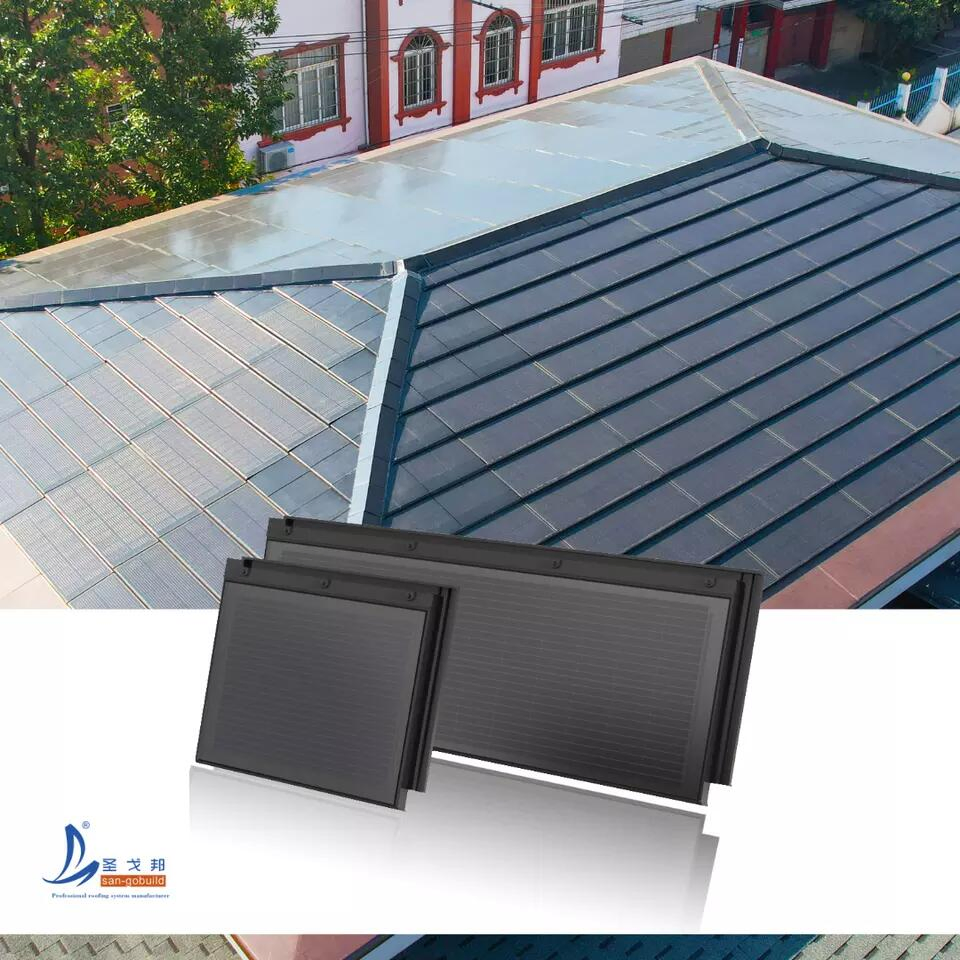 Australia Cheaper Solar Tile BIPV Integrated Solar Panel Roof Tiles