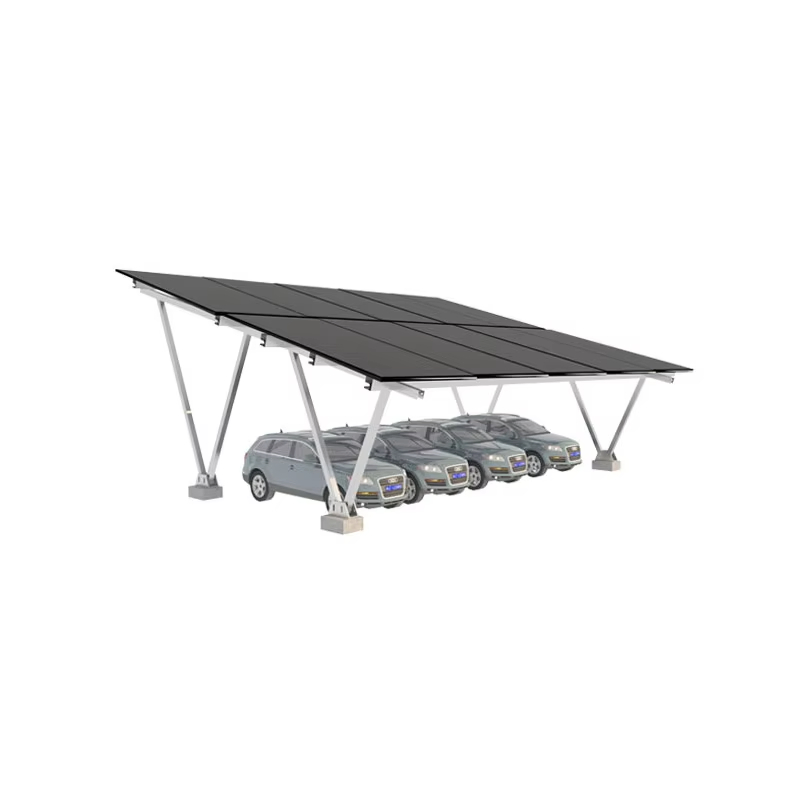 Modern Design Home Carport Solar Panel Mounting System Aluminum Photovoltaic Car Parking Structures
