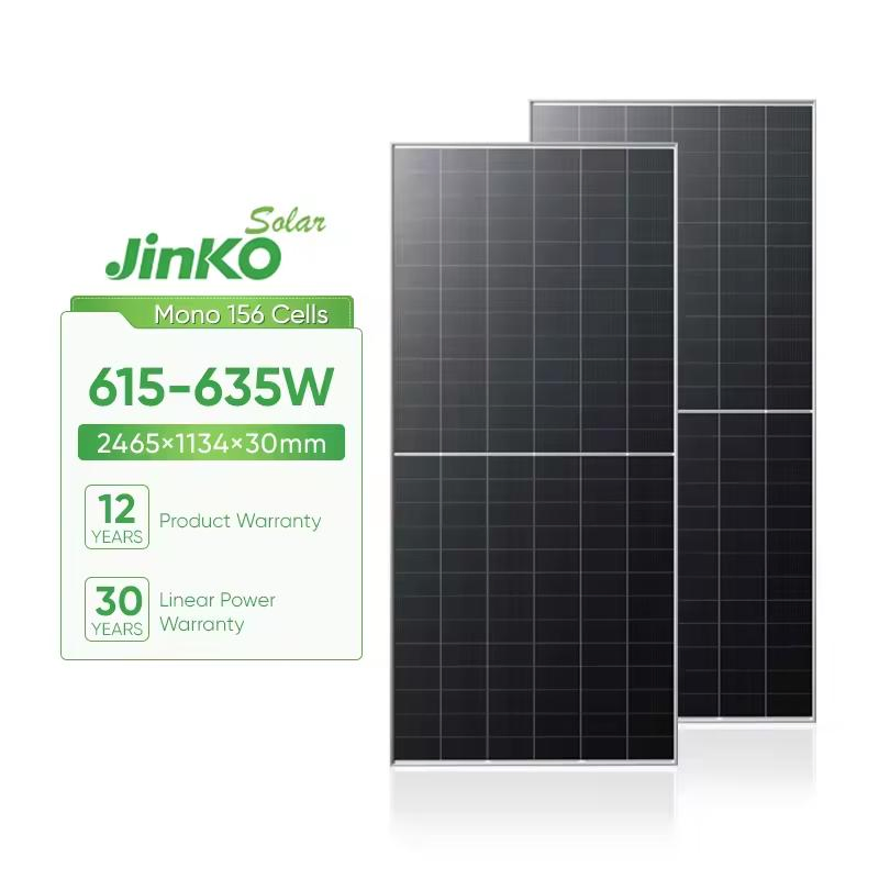 Jinko Tiger Neo N-Type Bifacial Photovoltaic Module 615W 620W 625W 630W 635W Watt Solar Panels with Dual Glass in Stock