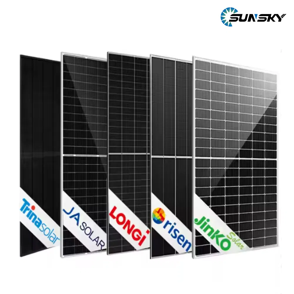 Longi/Ja/Jinko/Trina N-Type Tier 1 Monocrystalline Mono Solar Panel Price 600W 700W 710W 720W Bifacial Dual Glass Module Solar