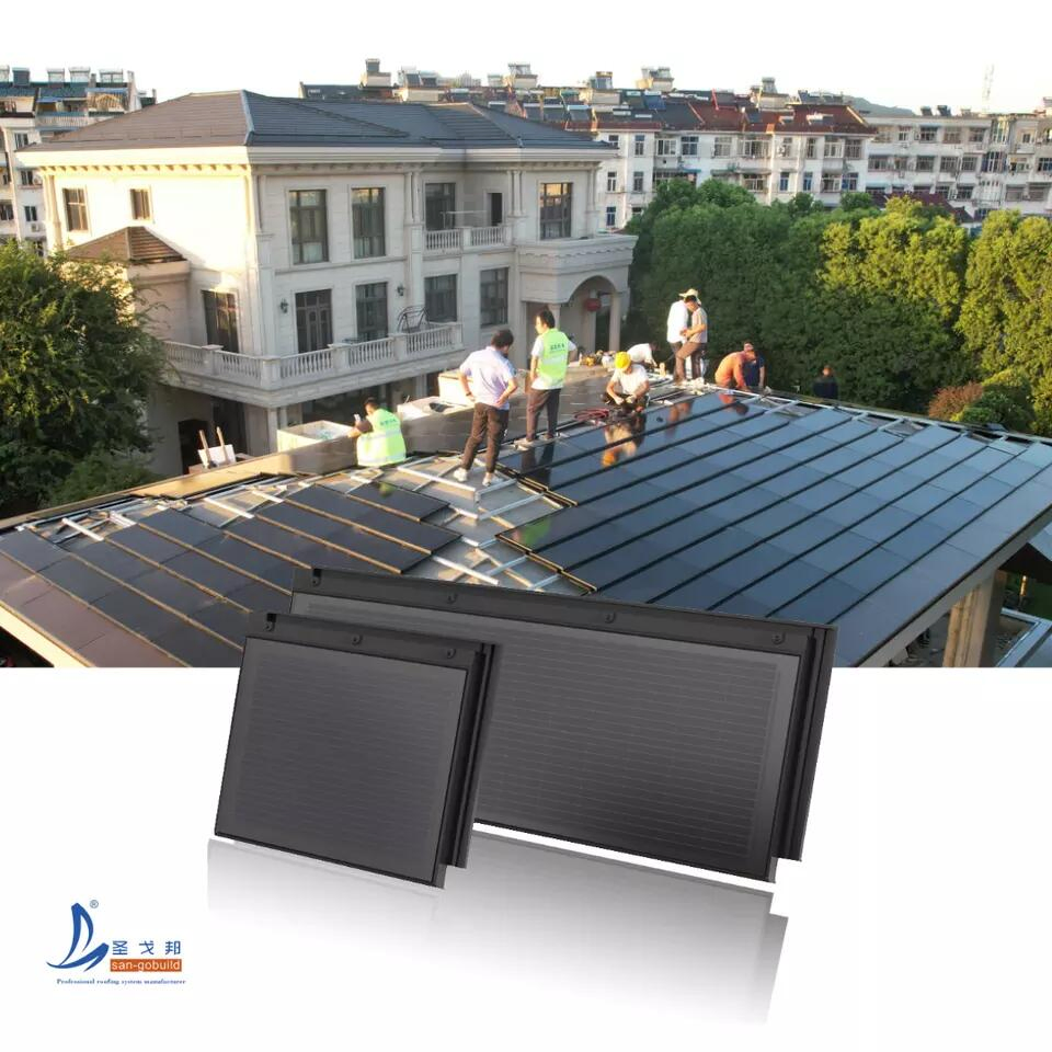 Australia Cheaper Solar Tile BIPV Integrated Solar Panel Roof Tiles