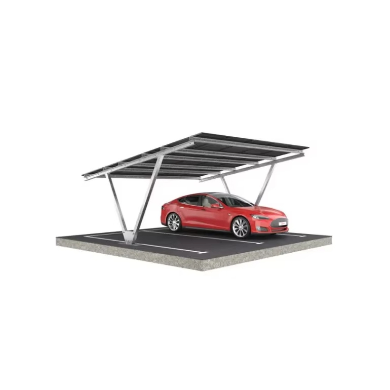 Factory Price Waterproof Solar Carport System Commercial PV Parking Structure