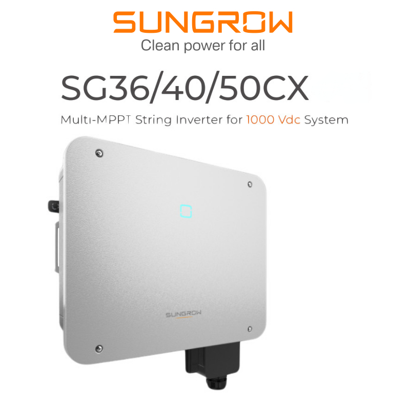 Sungrow String Inverter Sg33/50cx-P2-Cn 4 Mppts Solar Inverter with Max Efficiency 98.5% for Home