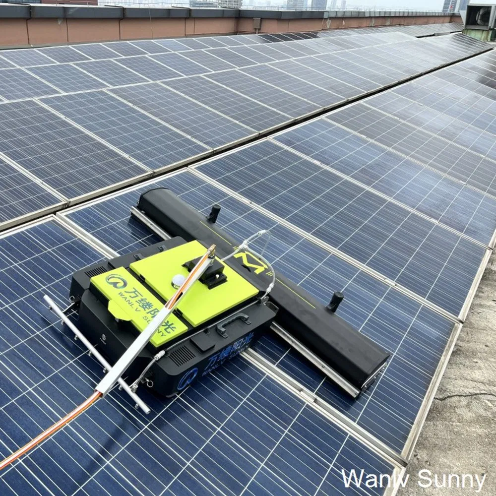 Hassle-Free Solar Panel Cleaning Robot for Large Photovoltaic Plants Maintenance