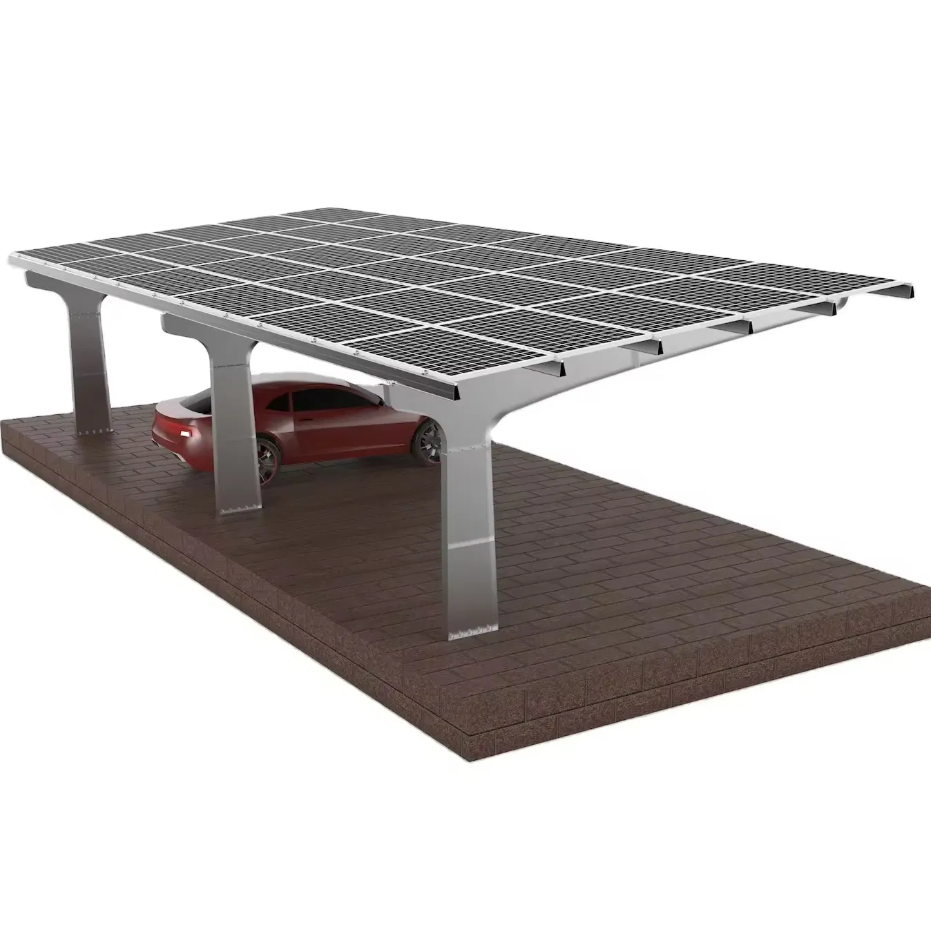 Waterproof Aluminium Solar Mounting System Carport Solar Carport Structures