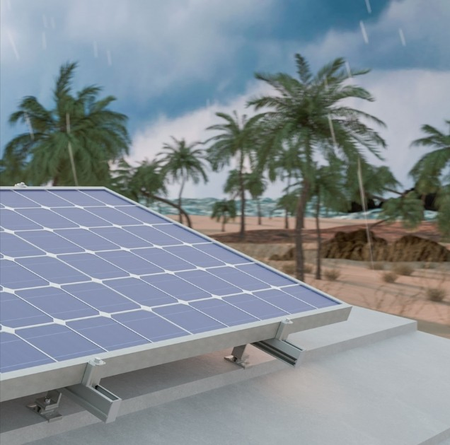 Customizable Basalt Fiber Solar Racking - Versatile PV Bracket for Various Roof Types