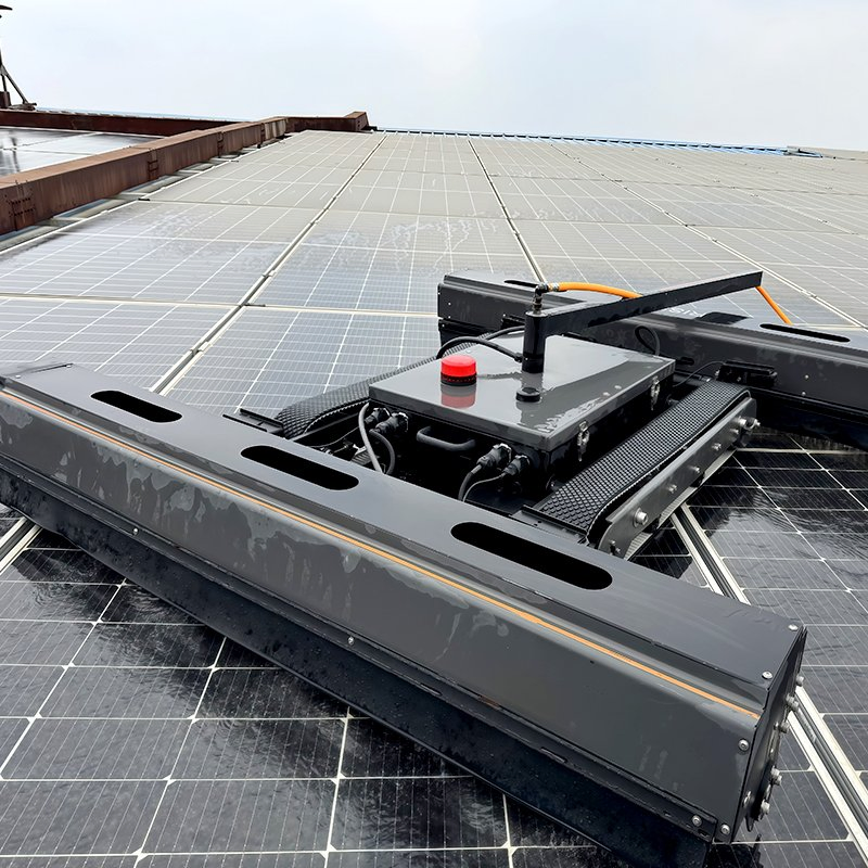 L1-Remote Control Tracked Solar Panel Cleaning Robot Photovoltaic