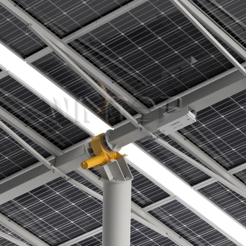 Intelligent Single Post Dual Row Solar Tracking System