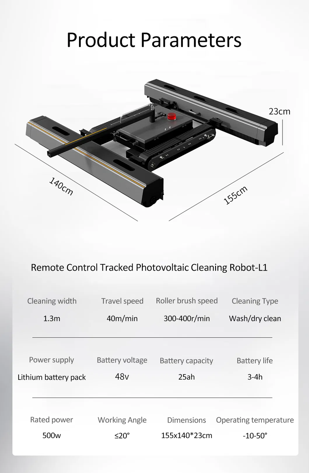 Photovoltaic cleaning robot 2