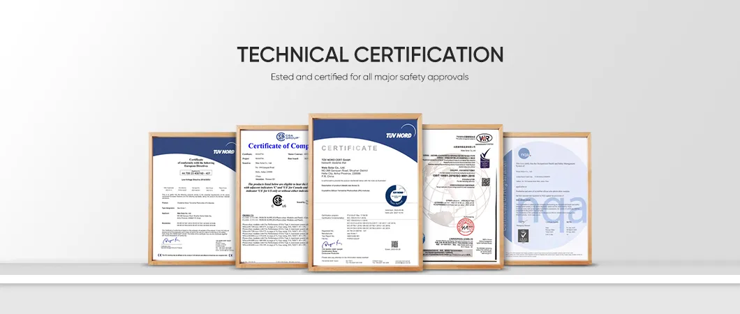 Product Certifications