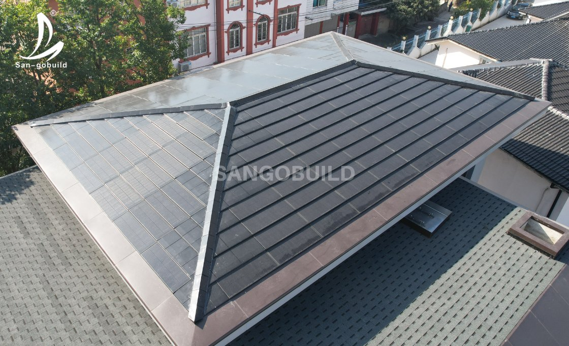 90W Solar BIPV Integrated Building Solar Cell Panel Roof Solar Tile