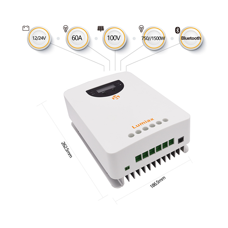 20A 30A 40A 60A MPPT Solar Charge Controller RS485 Bluetooth Home System Power 12V 24V 36V 48V