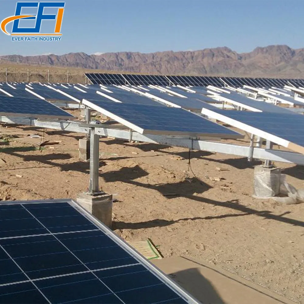 Solar Power Ground Screw System Solar Tracking Mount Ground Station Solar System