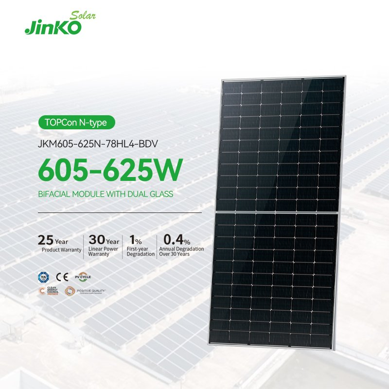 Jingkon Type 600W 625W 650W Monocrystalline Solar Module