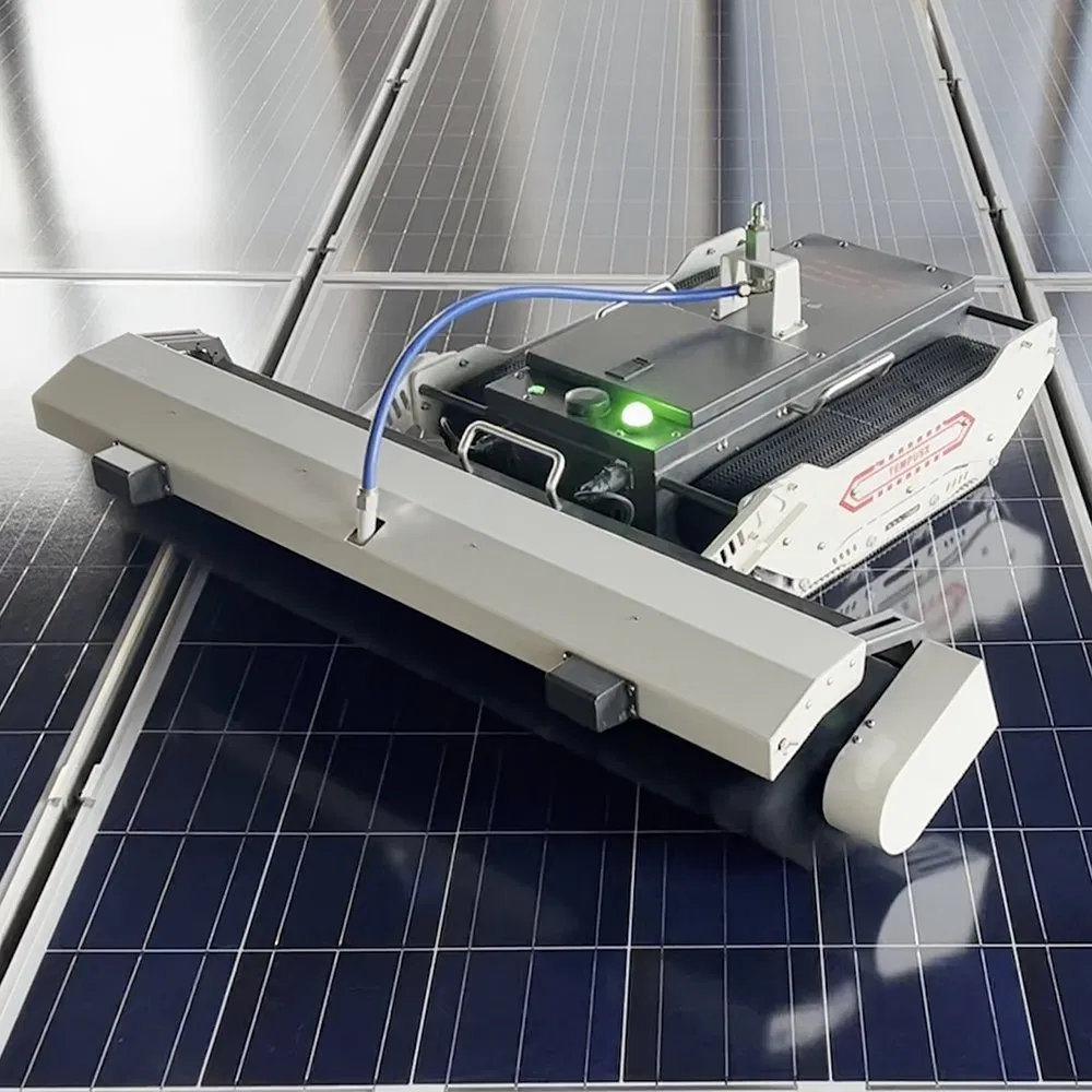 F-D1000 Highly-Efficient Track-Type Remote Control Solar Photovoltaic Panel Cleaning Machine Robot