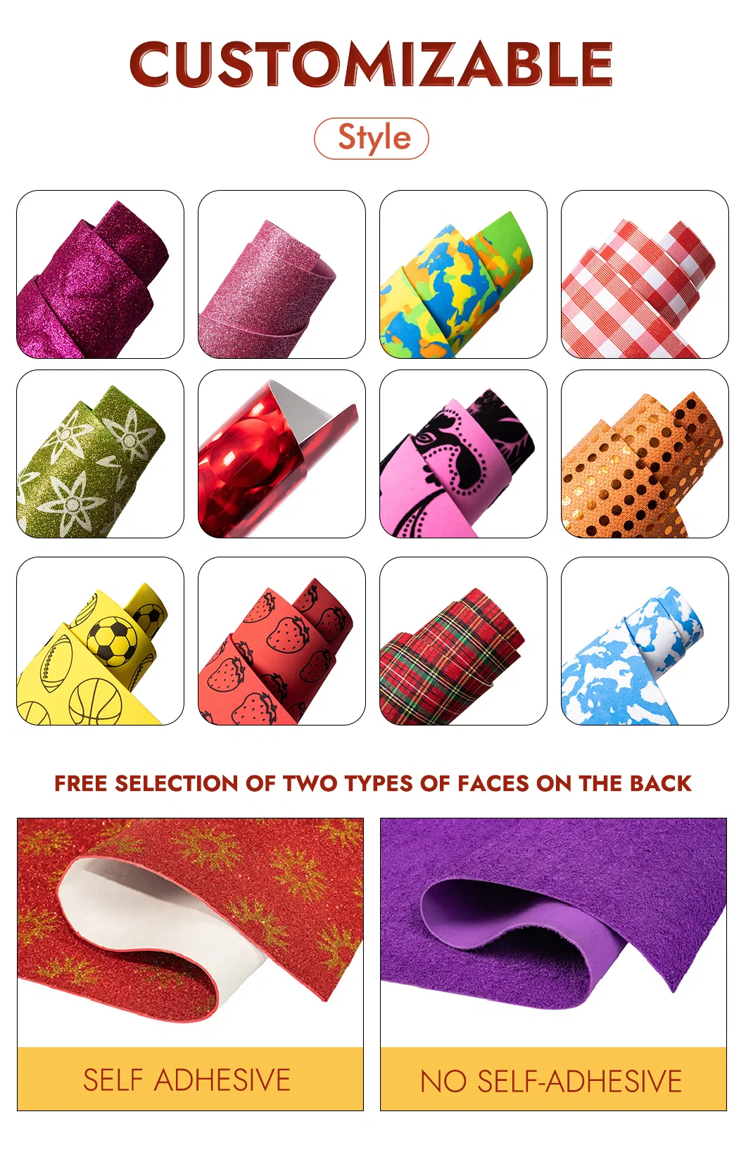 Colorful Foam Materials