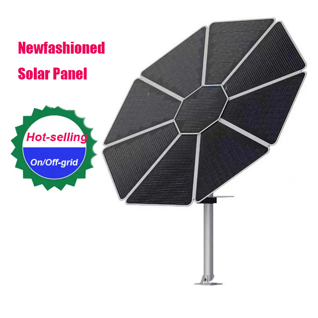 New Designed Sunflower Shape Panel Solar Power System Solar Energy System with Lithium Battery for Home Solar Tracking System