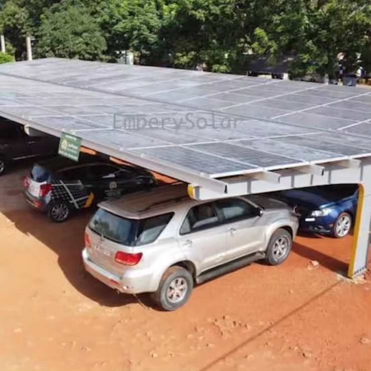 New Design Support Custom Colour Solar Carport Manufacturers with PV Parking Structure