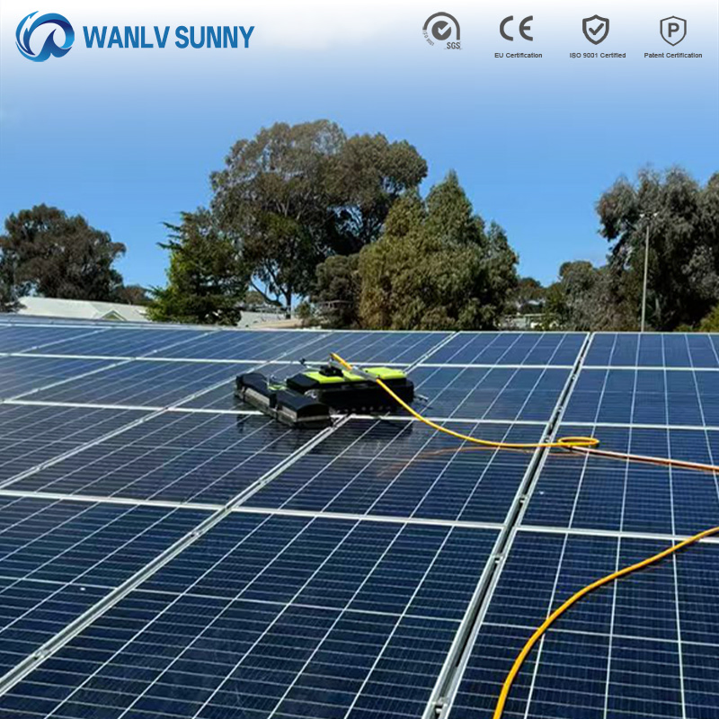 Anti-Dropping Solar Panel Cleaning Equipment Photovoltaic Robot Cleaner Dedicated to PV Plants