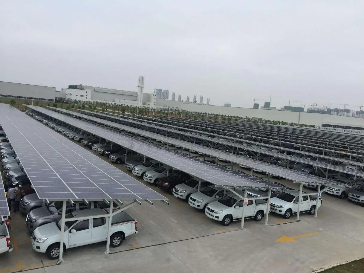 Nine Steel Solar Carport Support Structure - Customization Available Made in China