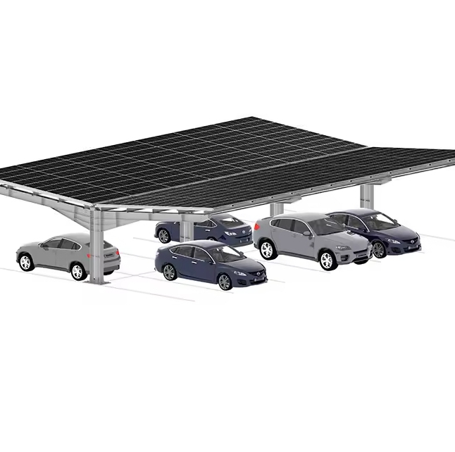 Solar PV Waterproof Parking Structure Photovoltaic Carport Installation System