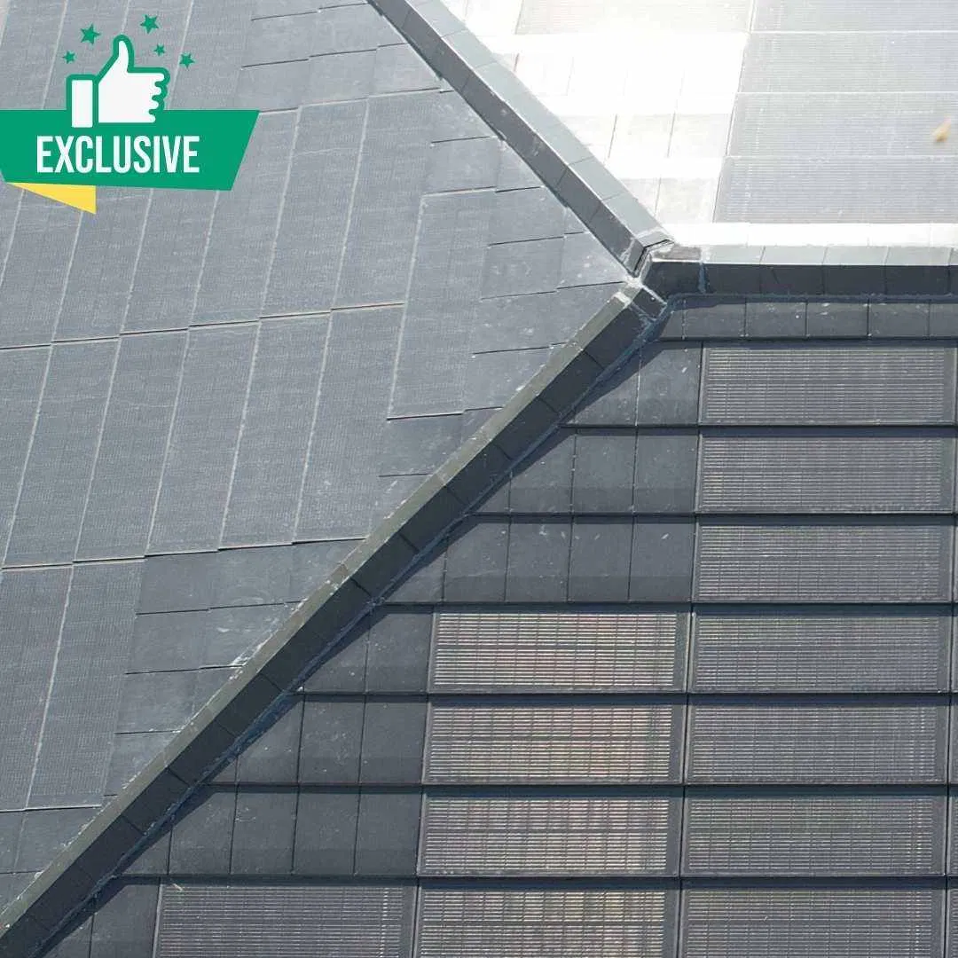 Sustainable Integrated BIPV Roofing Tiles Solar Tiles for Residential Villa Roof