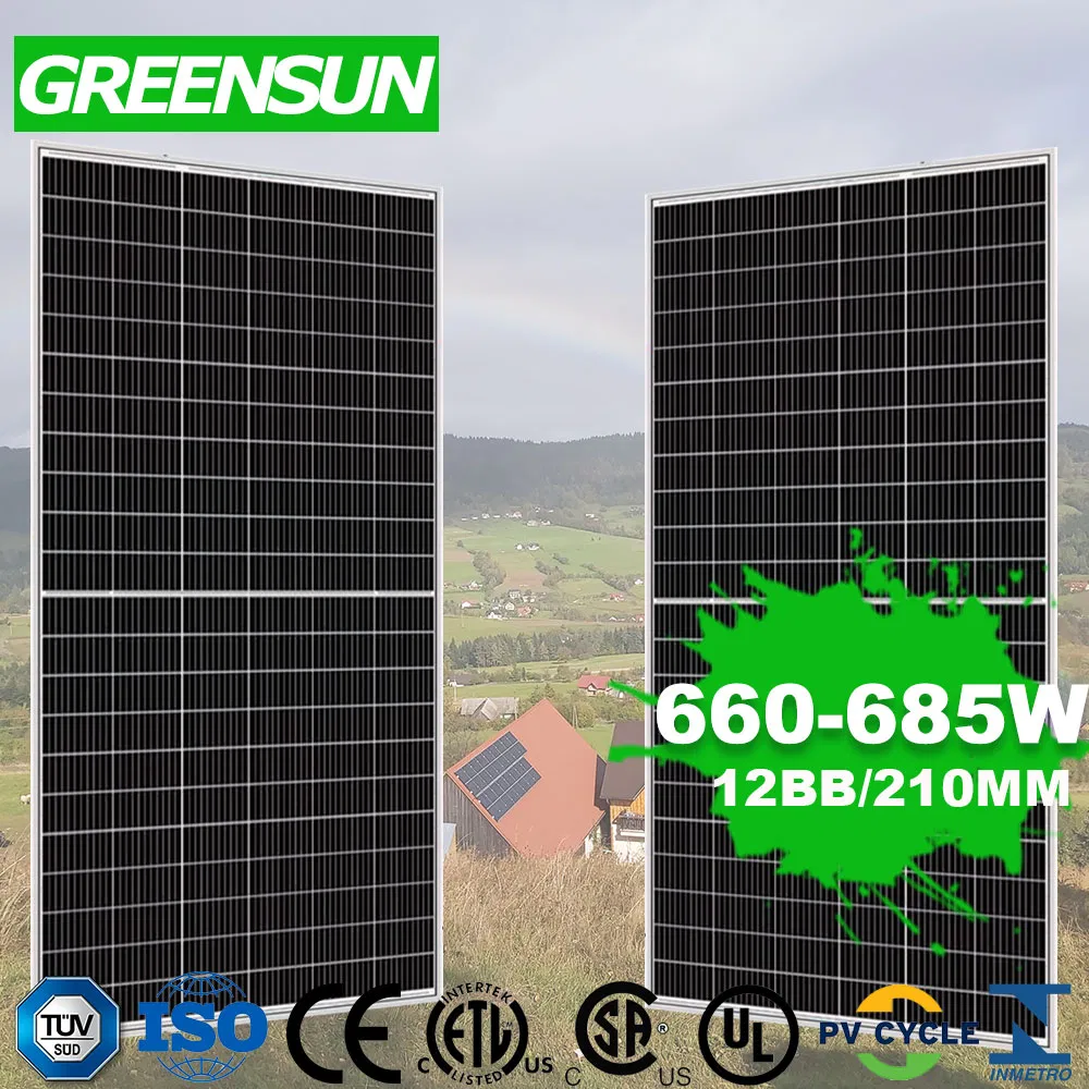 Commercial Home Bifacial Dual Glass 680W 685W 690W 695W 700W Photovoltaic Solar Panel Module