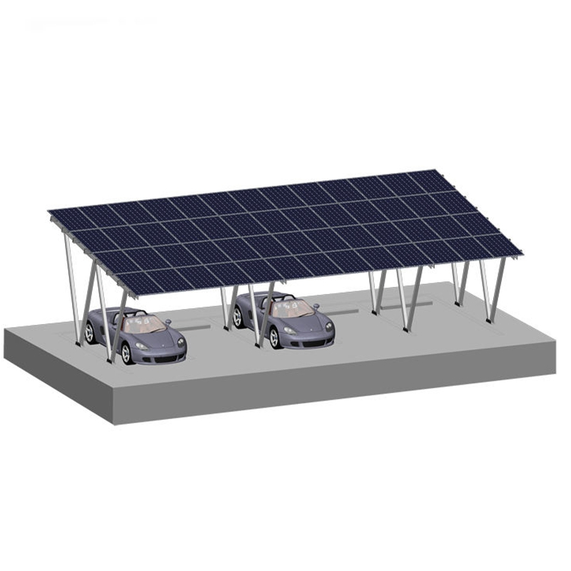 Sturdy Solar Customized Solar Carport Shed Structure Canopy Car Parking
