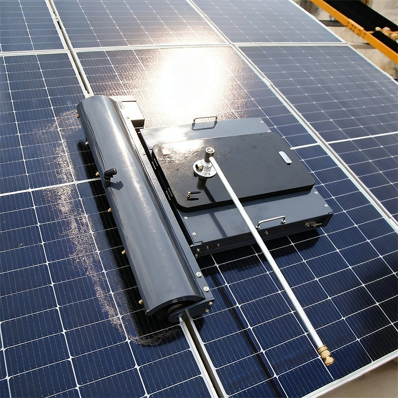 Crawler Solar Panel Cleaning Robot for Photovoltaic Washing