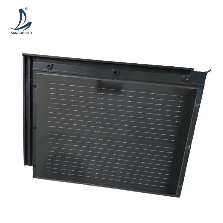 New BIPV Solar Roof Integrated Panel Vietnam Government Pointed Roofing Materials Roofing Tiles with Plastic Frame