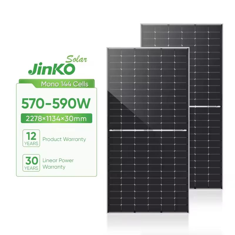 Jinko Tiger Neo N-Type Jkm585-72hl4-Bdv 585W 590W 595W Bifacial Solar Panel Price Topcon Dual Glass Solares Paneles
